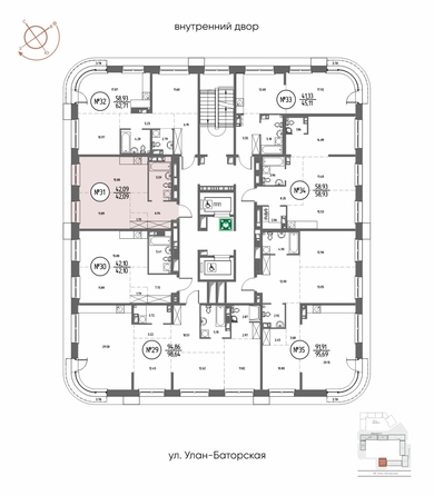 
  Продается 1-комн. квартира, 42.09 м², ЖК СОЮЗ ПРИОРИТИ МАХ, д. 3
. Фото 3.
