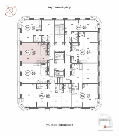 
  Продается 1-комн. квартира, 42.09 м², ЖК СОЮЗ ПРИОРИТИ МАХ, д. 3
. Фото 3.