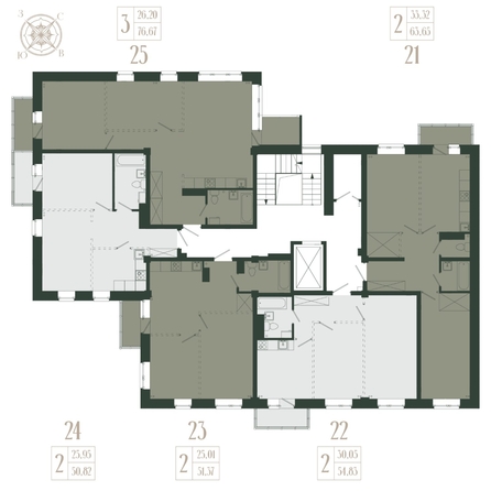 
  Продается 3-комн. квартира, 76.67 м², ЖК Новые кварталы, дом 2
. Фото 3.