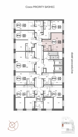 
  Продается 1-комн. квартира, 29.5 м², ЖК СОЮЗ ПРИОРИТИ МАХ, д. 4
. Фото 3.