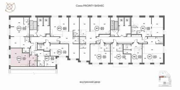 
  Продается 1-комн. квартира, 41.11 м², ЖК СОЮЗ ПРИОРИТИ МАХ, д. 4
. Фото 1.