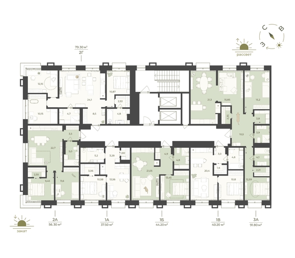 
  Продается 1-комн. квартира 40.2 м², в ЖК Верба. Фото 2.