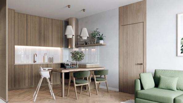 
  Продается 3-комн. квартира, 60.12 м², ЖК Стрижи Сити, блок-секции 6,7
. Фото 4.