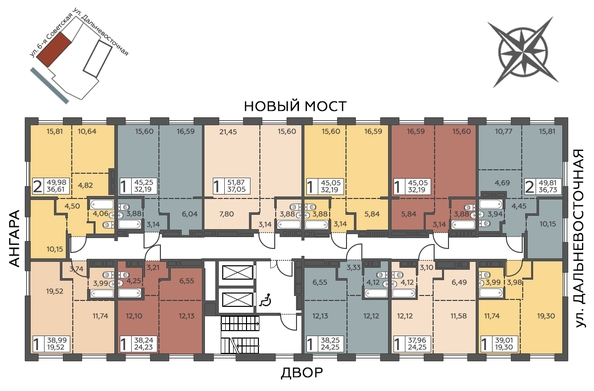 
  Продается 1-комн. квартира 45.4 м², в ЖК Салют. Фото 3.