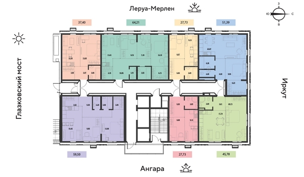 
  Продается 3-комн. квартира 64.4 м², в ЖК Затон, блок-секция 2. Фото 14.