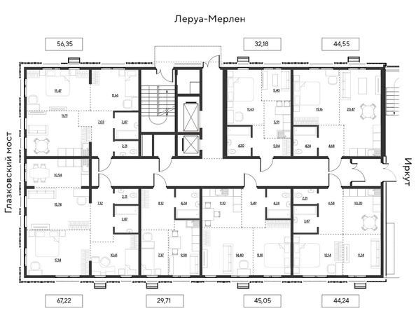 
  Продается 2-комн. квартира 45.05 м², в ЖК Затон, блок-секция 3. Фото 14.