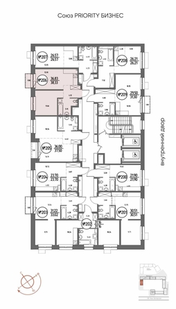 
  Продается 1-комн. квартира 38.33 м², в ЖК СОЮЗ ПРИОРИТИ МАХ, д. 4. Фото 7.