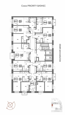 
  Продается 1-комн. квартира 32.31 м², в ЖК СОЮЗ ПРИОРИТИ МАХ, д. 4. Фото 1.