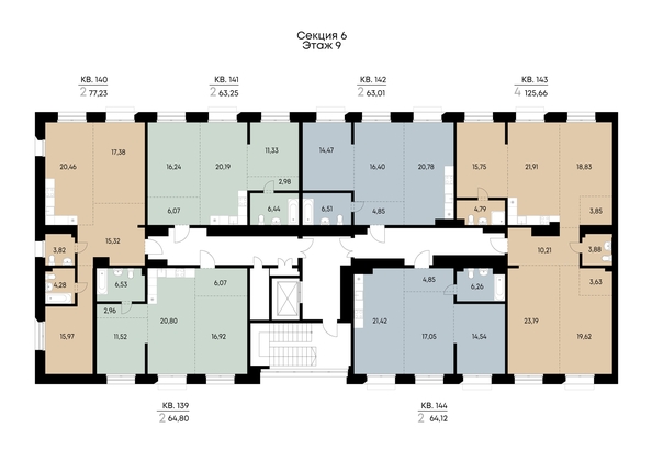 
  Продается 4-комн. квартира 125.66 м², в ЖК ВЕКТОР премиум-квартал, дом 2. Фото 4.