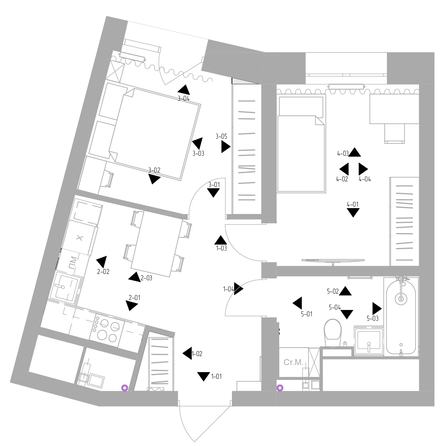 
  Продается 1-комн. квартира 45.5 м², в ЖК Квартал Стрижи, 2 очередь. Фото 2.