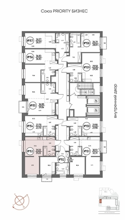 
  Продается 1-комн. квартира 31.22 м², в ЖК СОЮЗ ПРИОРИТИ МАХ, д. 4. Фото 14.