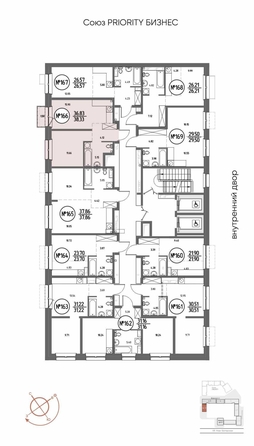 
  Продается 1-комн. квартира 38.33 м², в ЖК СОЮЗ ПРИОРИТИ МАХ, д. 4. Фото 3.