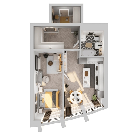 
  Продается 1-комн. квартира 50.85 м², в ЖК Звезды, дом 2. Фото 2.