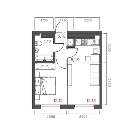 
  Продается 1-комн. квартира 37.96 м², в ЖК Салют. Фото 1.