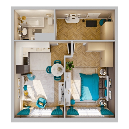 
  Продается 2-комн. квартира 40.64 м², в ЖК Клубный дом РиверАнг. Фото 2.