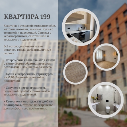 
  Продается 3-комн. квартира 68.3 м², в ЖК Квартал Стрижи, 3 очередь, дом 1. Фото 1.