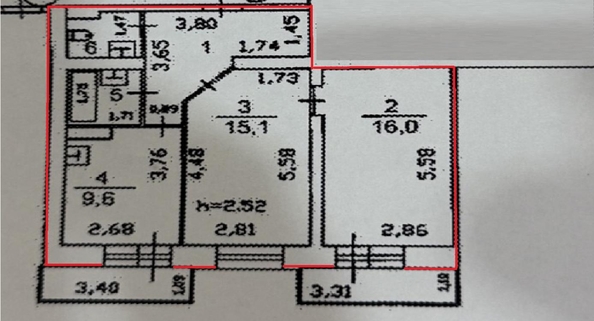 
  Продается 2-комн. квартира 62 м². Фото 15.