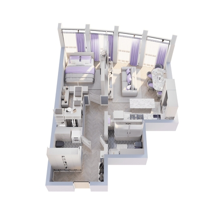 
  Продается 1-комн. квартира 60.65 м², в ЖК Звезды, дом 1. Фото 1.