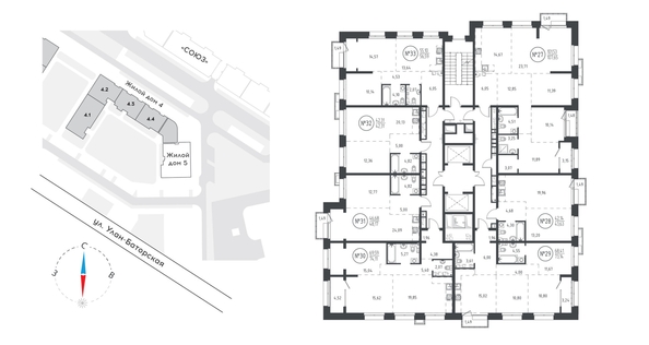 
  Продается 1-комн. квартира 47.88 м², в ЖК СОЮЗ Приорити, дом 5. Фото 1.