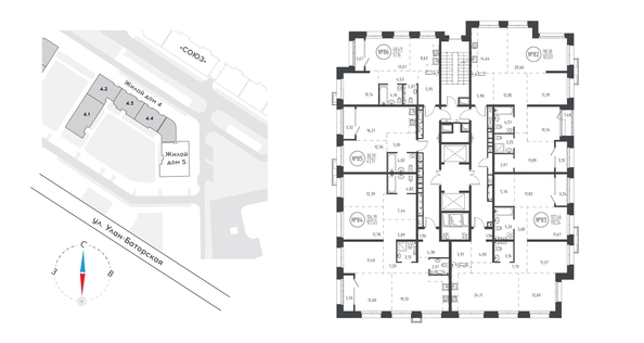 
  Продается 2-комн. квартира 50.47 м², в ЖК СОЮЗ Приорити, дом 5. Фото 1.