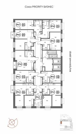 
  Продается 1-комн. квартира 33.02 м², в ЖК СОЮЗ ПРИОРИТИ МАХ, д. 4. Фото 3.