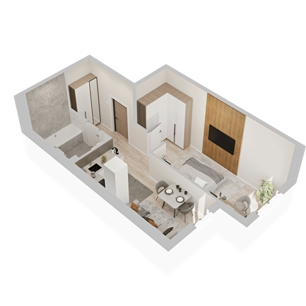 
  Продается 1-комн. квартира 34.45 м², в  ЖиВой комплекс на Кузьмихе. Фото 1.
