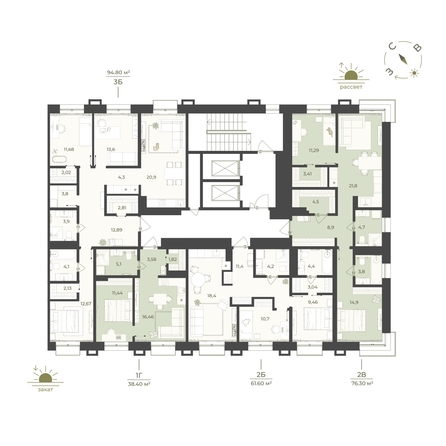 
  Продается 1-комн. квартира 38.4 м², в ЖК Верба. Фото 1.