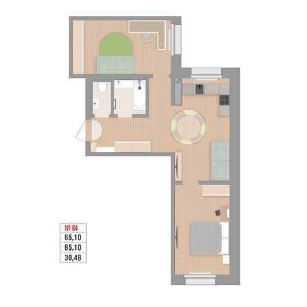 
  Продается 2-комн. квартира 61.8 м², в ЖК Стрижи Сити, блок-секции 6,7. Фото 2.