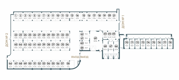 
  Продается парковка 16.71 м², в ЖК Бродский, 1-я очередь. Фото 1.