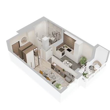 
  Продается 1-комн. квартира 32.38 м², в  ЖиВой комплекс на Кузьмихе. Фото 1.