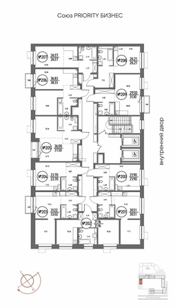 
  Продается 1-комн. квартира 37.5 м², в ЖК СОЮЗ ПРИОРИТИ МАХ, д. 4. Фото 8.