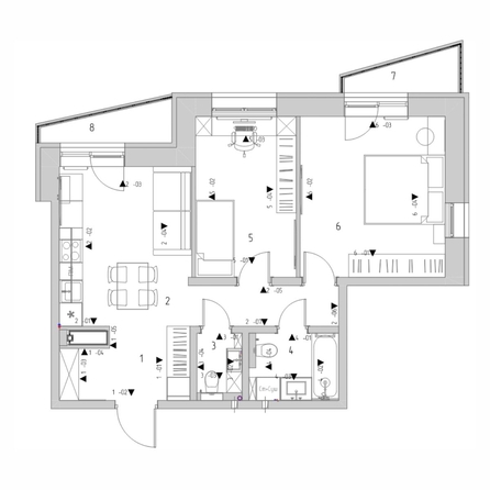 
  Продается 2-комн. квартира 60.8 м², в ЖК Квартал Стрижи, 2 очередь. Фото 2.