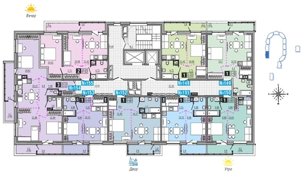 
  Продается 2-комн. квартира 51.34 м², в ЖК Первый Ленинский квартал, Дом 6. Фото 20.