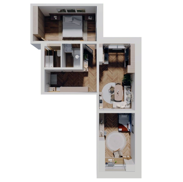 
  Продается 2-комн. квартира 64.9 м², в ЖК Стрижи Сити, блок-секции 6,7. Фото 1.
