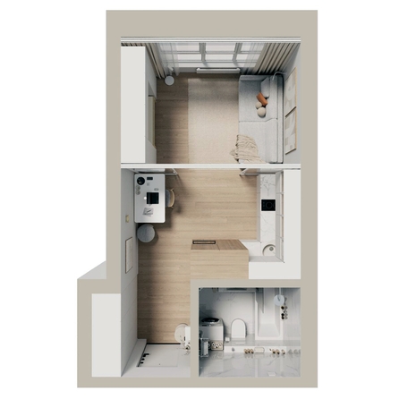 
  Продается 1-комн. квартира 25.3 м², в ЖК Стрижи Сити, блок-секции 6,7. Фото 1.