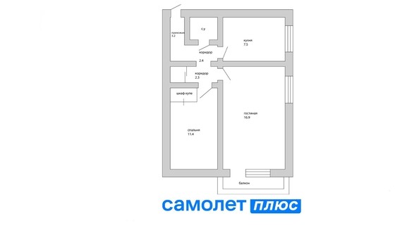 
   Продам 2-комнатную, 47 м², Красноармейская - Дзержинского тер, 134А

. Фото 9.