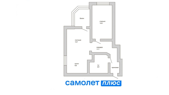 
   Продам 2-комнатную, 56 м², Юрия Двужильного ул, 32/2

. Фото 8.