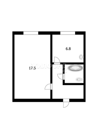 
   Продам 1-комнатную, 32.5 м², Тореза  ул, 19

. Фото 2.