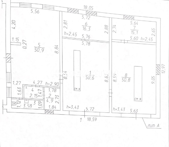 
   Сдам помещение свободного назначения, 195.8 м², Шоссейная ул, 56

. Фото 5.