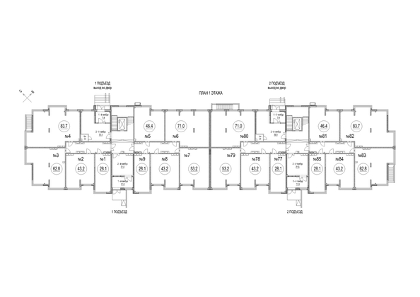 
   Продам 1-комнатную, 53.2 м², Солнечный бульвар, дом 24 корп 4

. Фото 1.