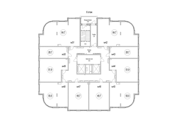 
   Продам 1-комнатную, 49.7 м², Панорама, (Октябрьский, 32а к.2)

. Фото 1.