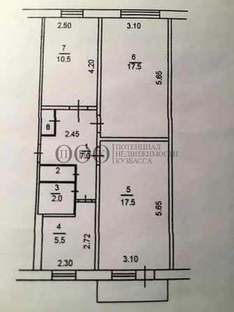 
   Продам 3-комнатную, 62 м², Октябрьский (Ноградский) тер, 69

. Фото 1.