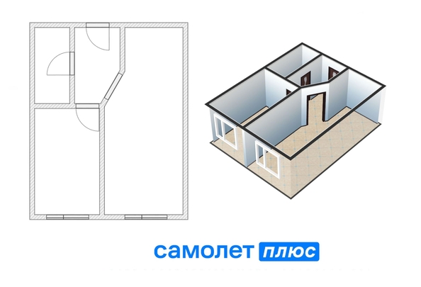 
   Продам 1-комнатную, 32 м², 

. Фото 9.