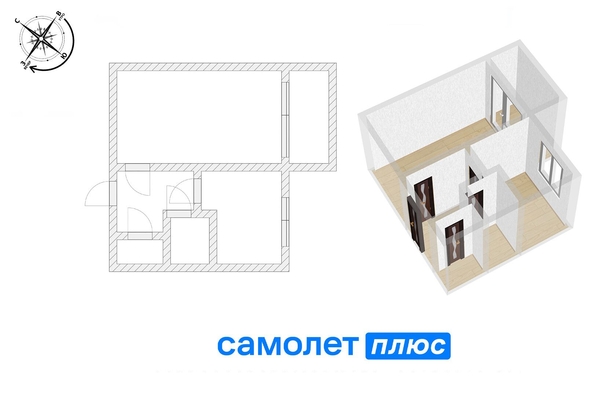 
   Продам 1-комнатную, 31 м², Строителей б-р, 26В

. Фото 9.