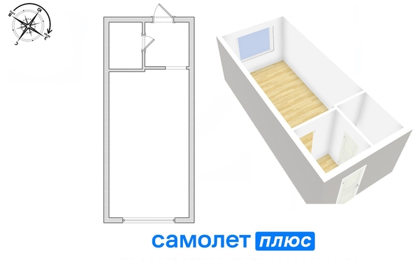 
   Продам 1-комнатную, 23.4 м², Ленина (Горняк) тер, 142А

. Фото 9.