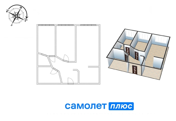 
   Продам 3-комнатную, 74.7 м², Марковцева (Аграрник) тер, 6

. Фото 6.