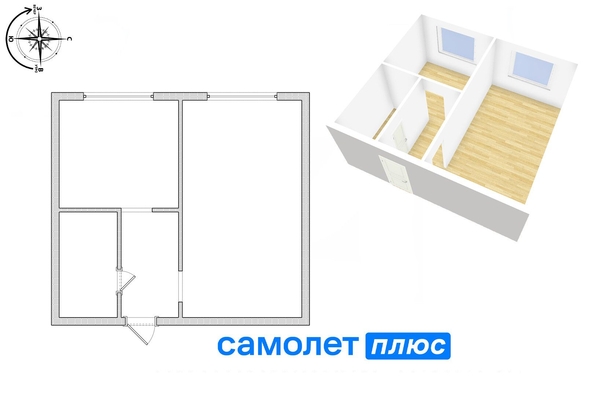 
   Продам 1-комнатную, 33.5 м², Октябрьский (Ноградский) тер, 40

. Фото 6.