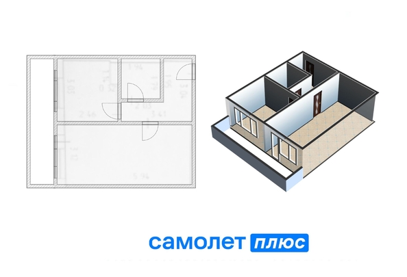 
   Продам 1-комнатную, 35.5 м², Серебряный бор ул, 19

. Фото 9.