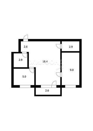 
   Продам 2-комнатную, 40.8 м², Суворова ул, 21

. Фото 1.