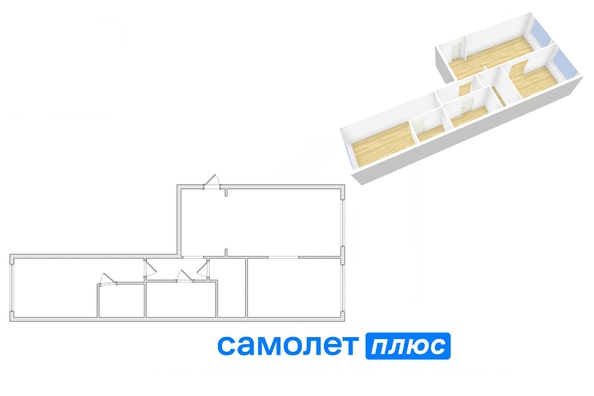 
   Продам 2-комнатную, 68.3 м², Марковцева ул, 6

. Фото 2.